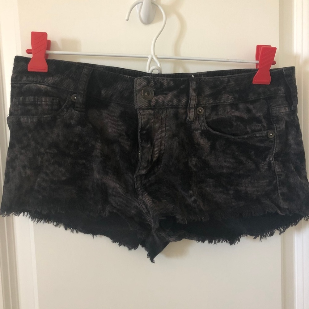 Bullhead - Corduroy black/grey shorts